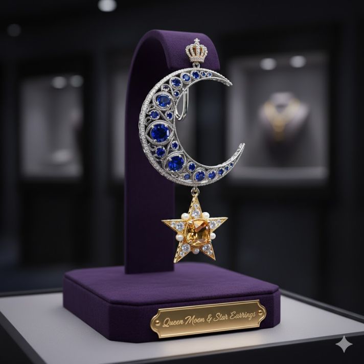 Queen Moon & Star Earrings


