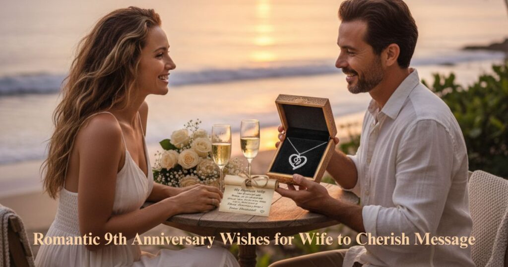 Romantic 9th Anniversary Wishes for Wife to Cherish Message