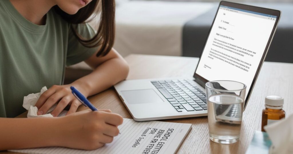 School Leave Letter for Fever: Format & Samples