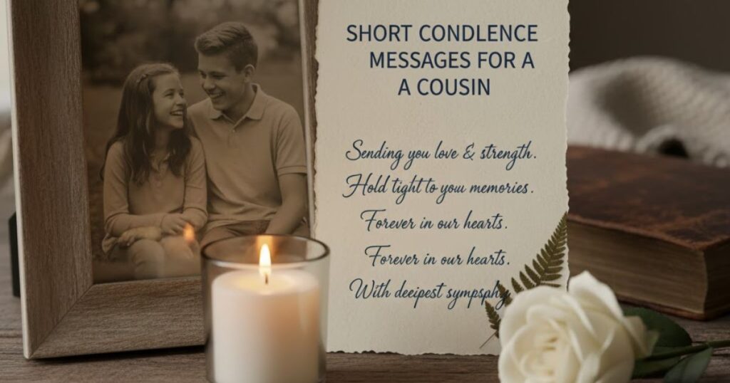 Short Condolence Messages for a Cousin
