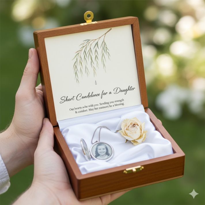 Short Condolence Messages for a Daughter
