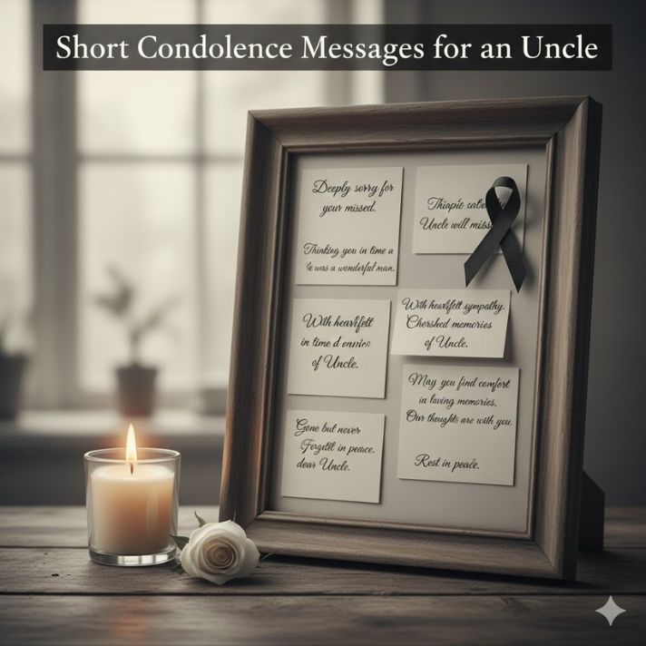 Short Condolence Messages for an Uncle
