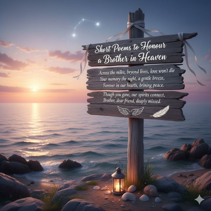 Short Poems to Honour a Brother in Heaven
