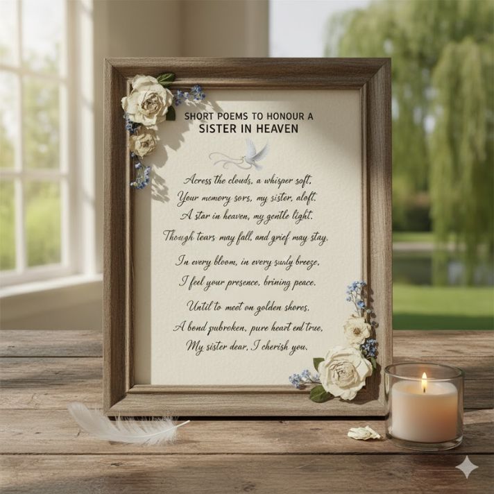 Short Poems to Honour a Sister in Heaven

