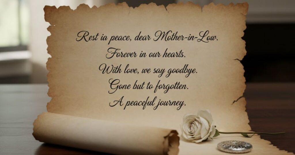 Short Rest in Peace Messages for a Mother-in-Law