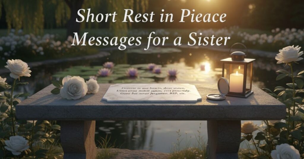 Short Rest in Peace Messages for a Sister