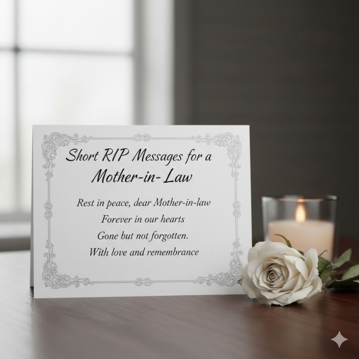 Short RIP Messages for a Mother-in-Law
