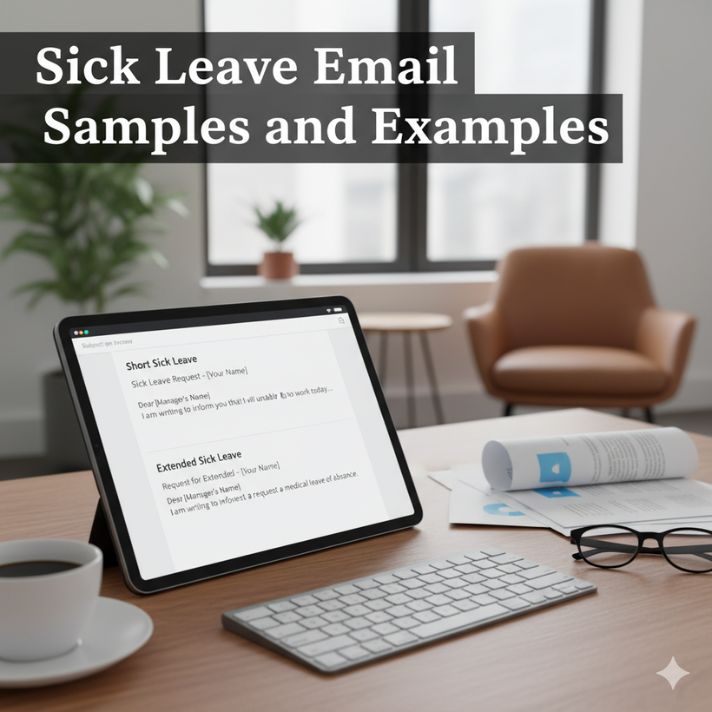 Sick Leave Email Samples and Examples