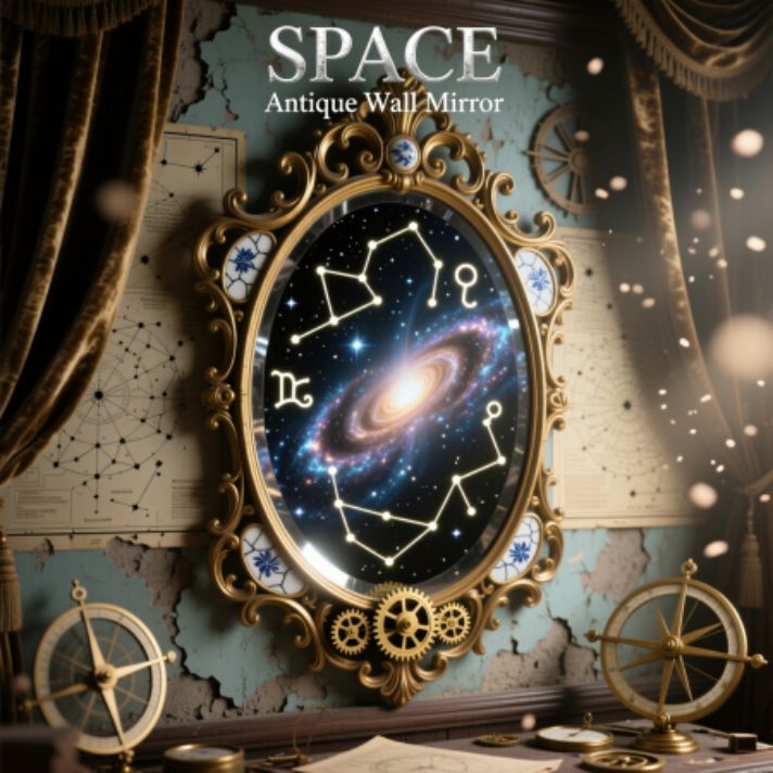 SPACE Antique Wall Mirror
