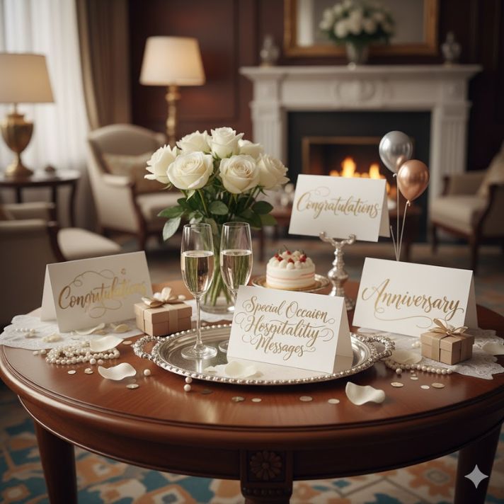 Special Occasion Hospitality Messages