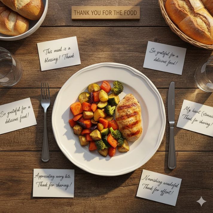 Thank You for the Food Message Examples