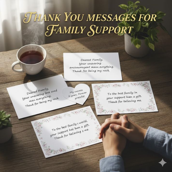 Thank You Messages for Family Support