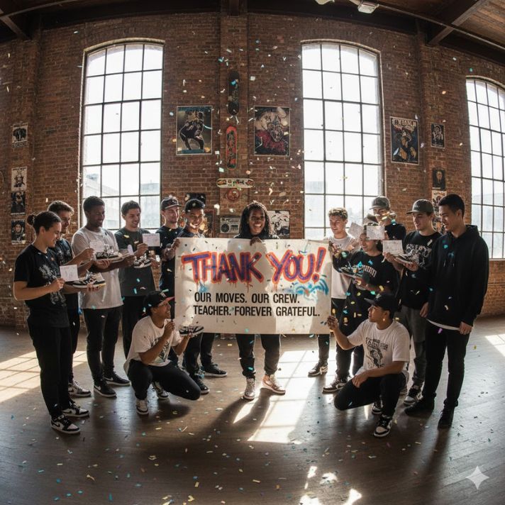 Thank You Messages for Hip-Hop Dance Teachers
