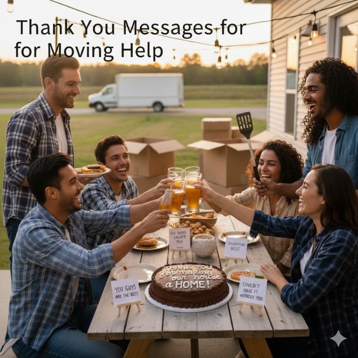 Thank You Messages for Moving Help