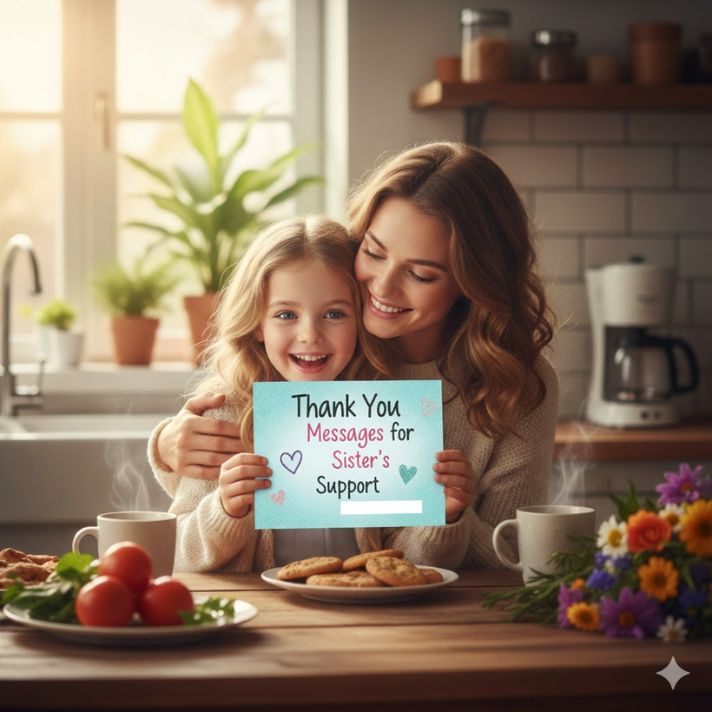 Thank You Messages for Sister's Support