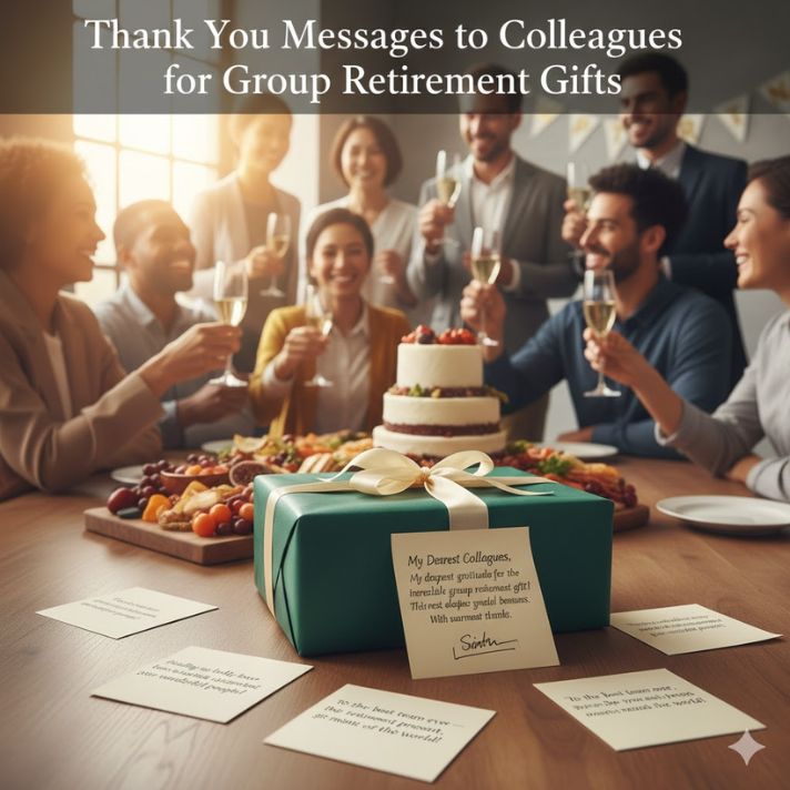 Thank You Messages to Colleagues for Group Retirement Gifts