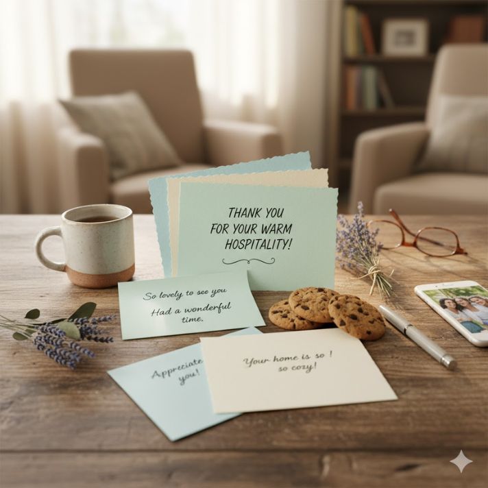 Thank You Notes for Casual Visit Hospitality