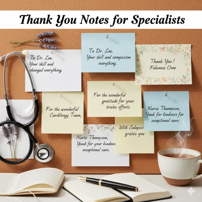 Thank You Notes for Specialists