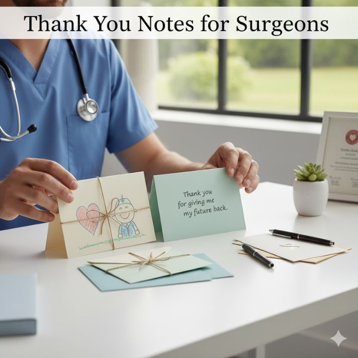Thank You Notes for Surgeons