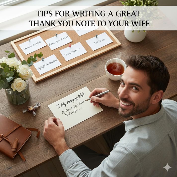 Tips for Writing a Great Thank You Note to Your Wife