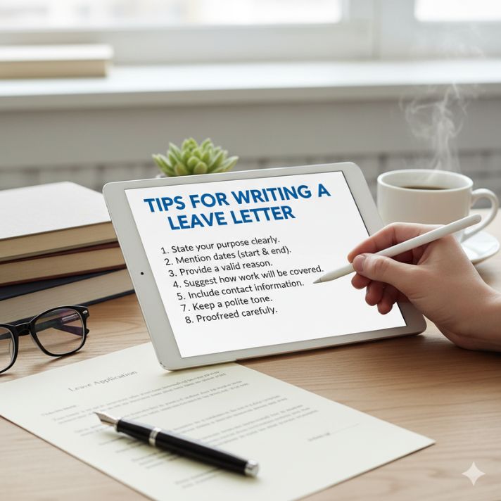 Tips for writing a leave letter