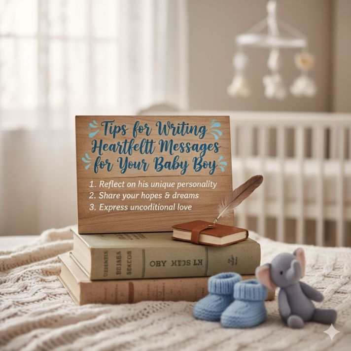 Tips for Writing Heartfelt Messages for Your Baby Boy