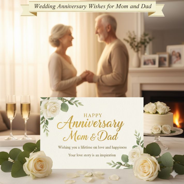 Wedding Anniversary Wishes for Mom and Dad