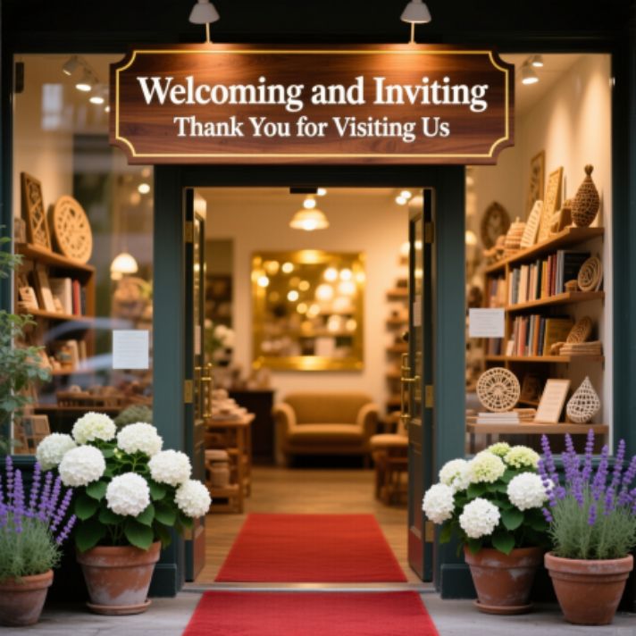 Welcoming and Inviting Thank you for Visiting Us Message Examples