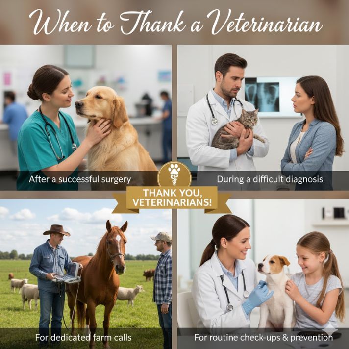 When to Thank a Veterinarian