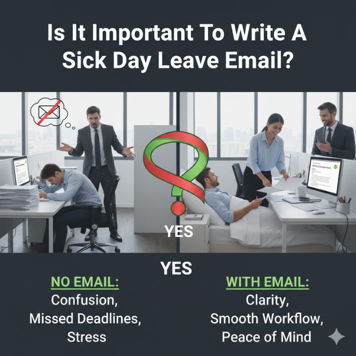 Why Is It Important to Write a Sick Day Leave Email?