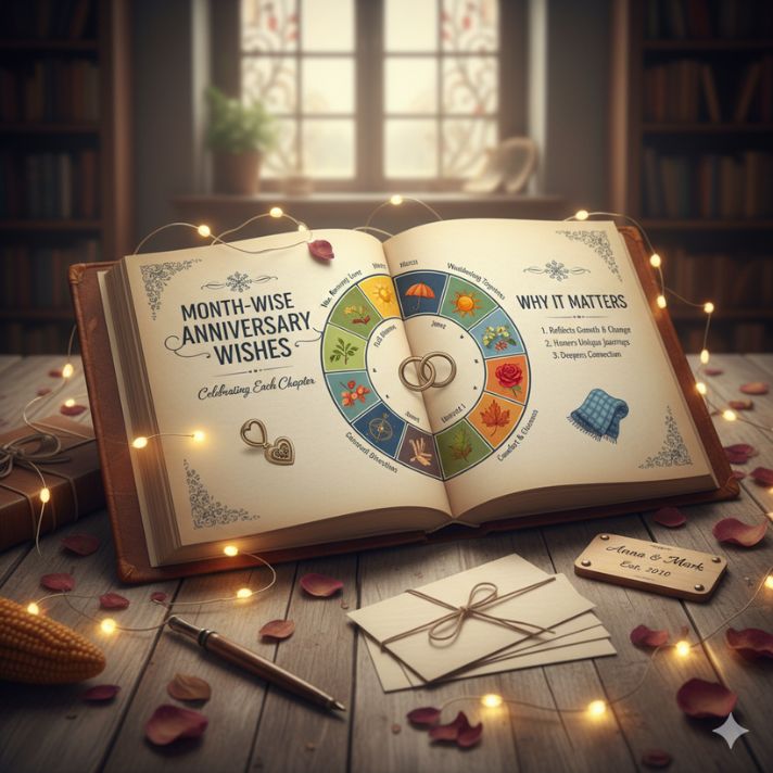 Why Month Wise Wedding Anniversary Wishes/Quotes
