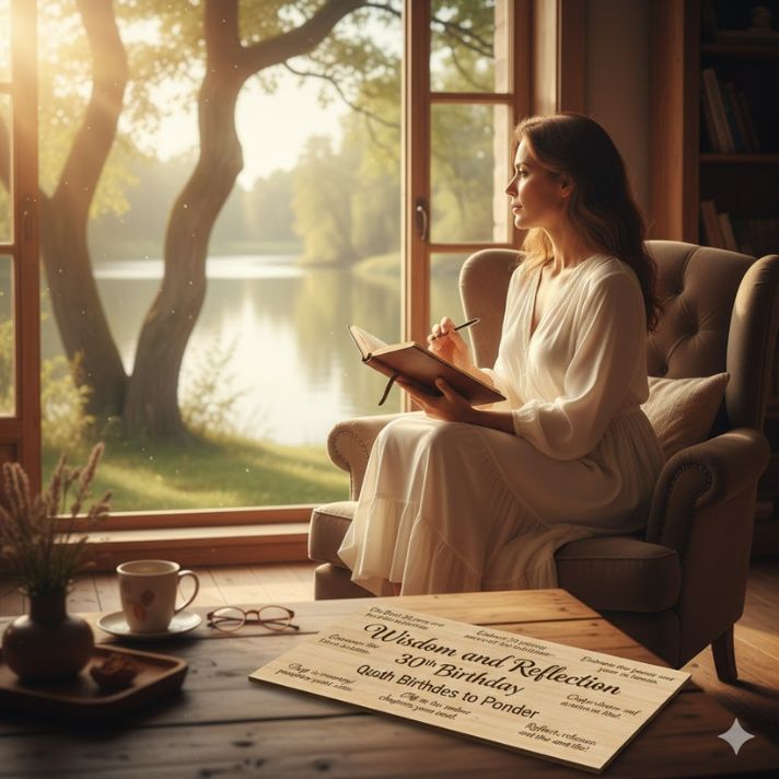 Wisdom and Reflection: 30th Birthday Quotes to Ponder 
