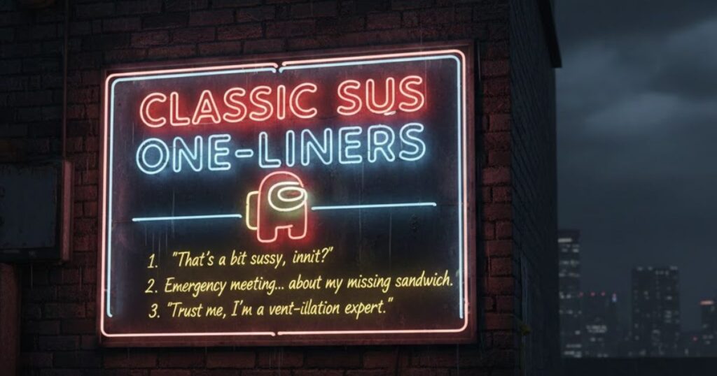 1. Classic Sus One-Liners
