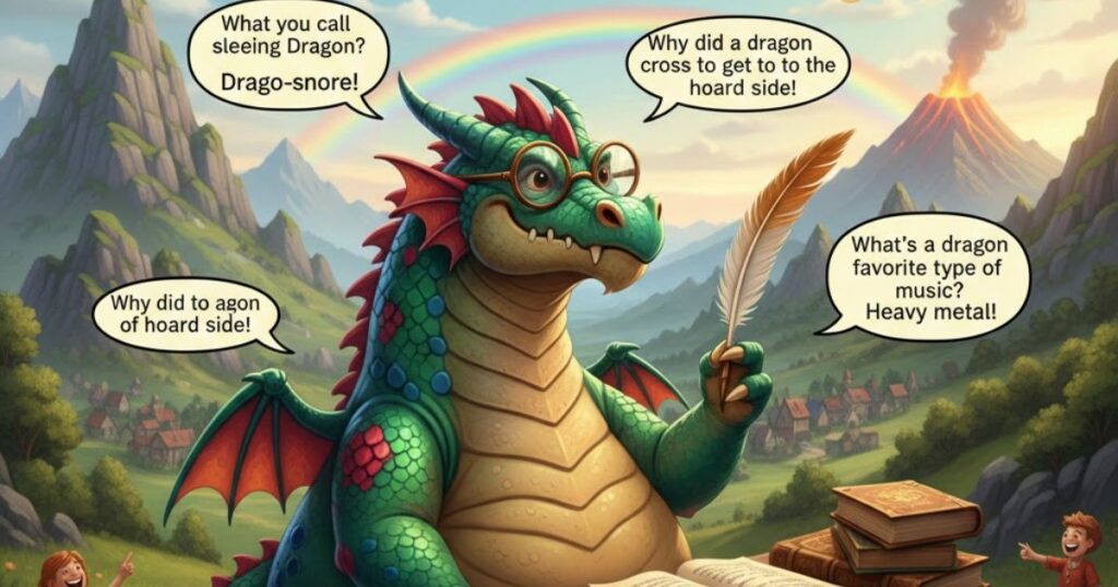1. Funny Dragon Puns & Jokes
