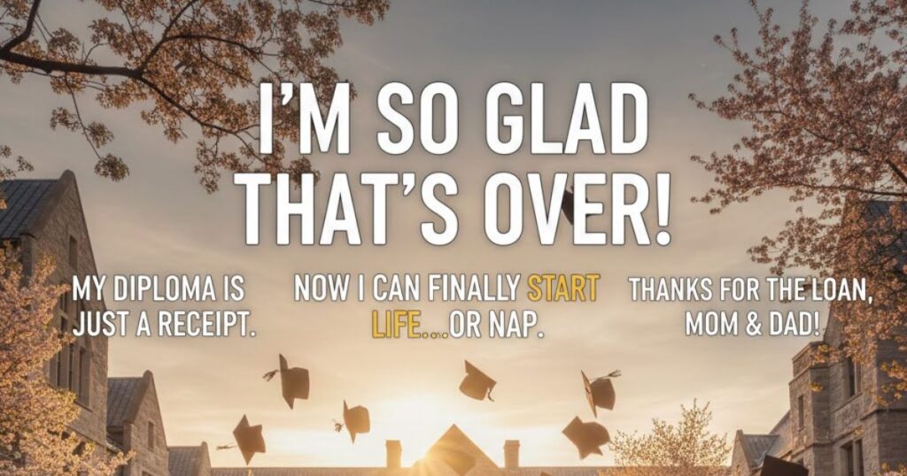 1. Funny Graduation Quotes
