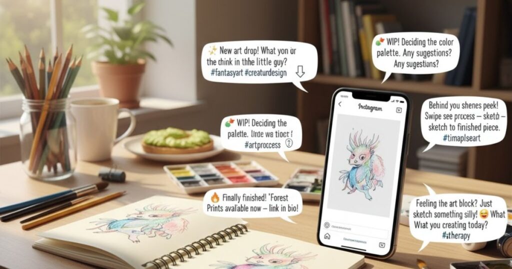 110+ Drawing Captions For Instagram That Every Artist Needs