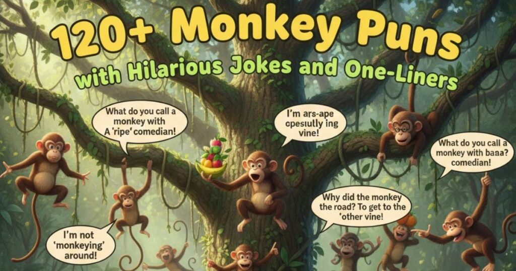 120+ Monkey Puns with Hilarious Jokes and One-Liners