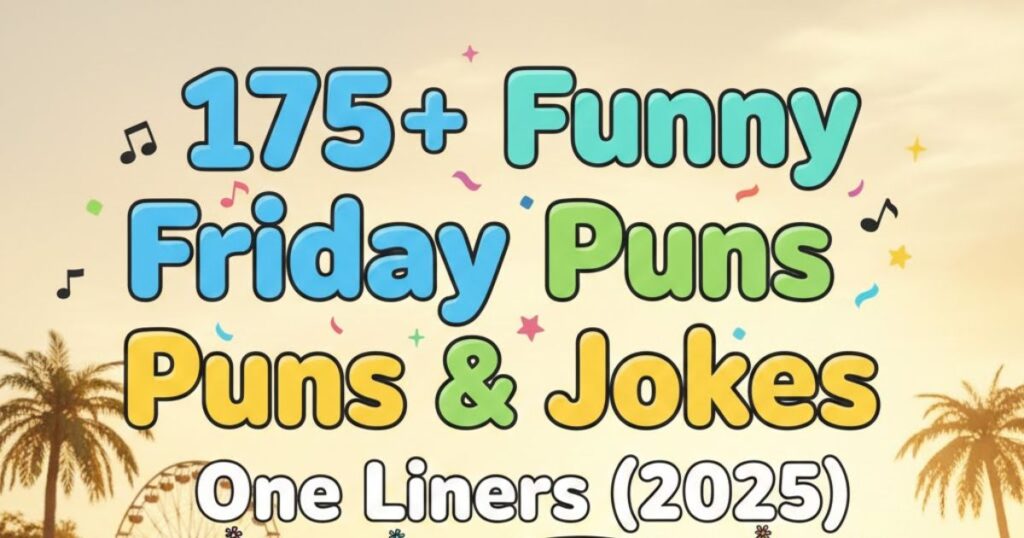 175+ Funny Friday Puns & Jokes One Liner (2025)