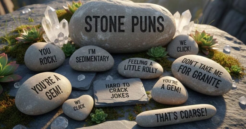 2. Stone Puns Captions That Will Make You Laugh Hard
