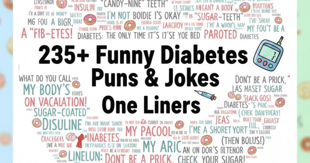 235+ Funny Diabetes Puns & Jokes One Liner