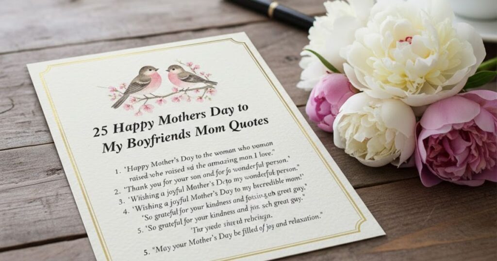 25 Happy Mothers Day to My Boyfriends Mom Quotes for a Card