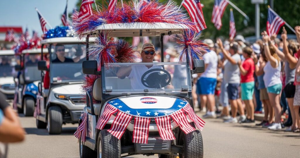35 Wild Red White & Blue 4th of July Golf Cart Parade Ideas