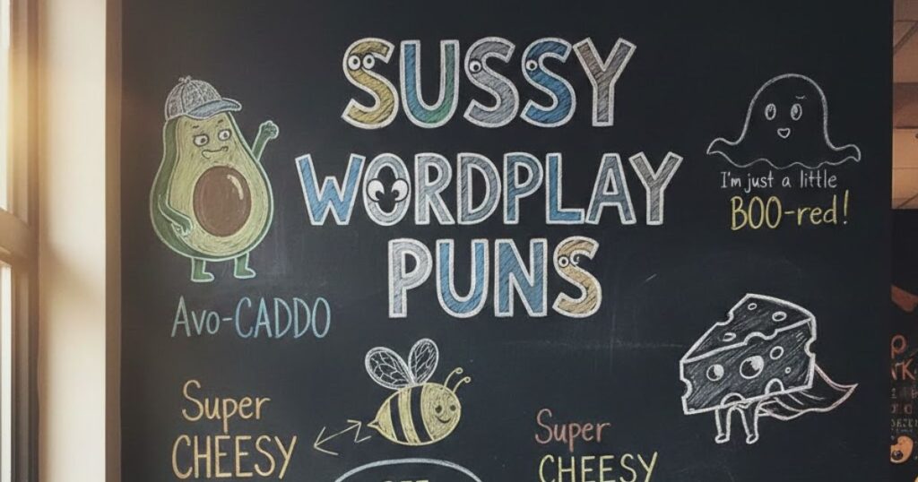 4. Sussy Wordplay Puns

