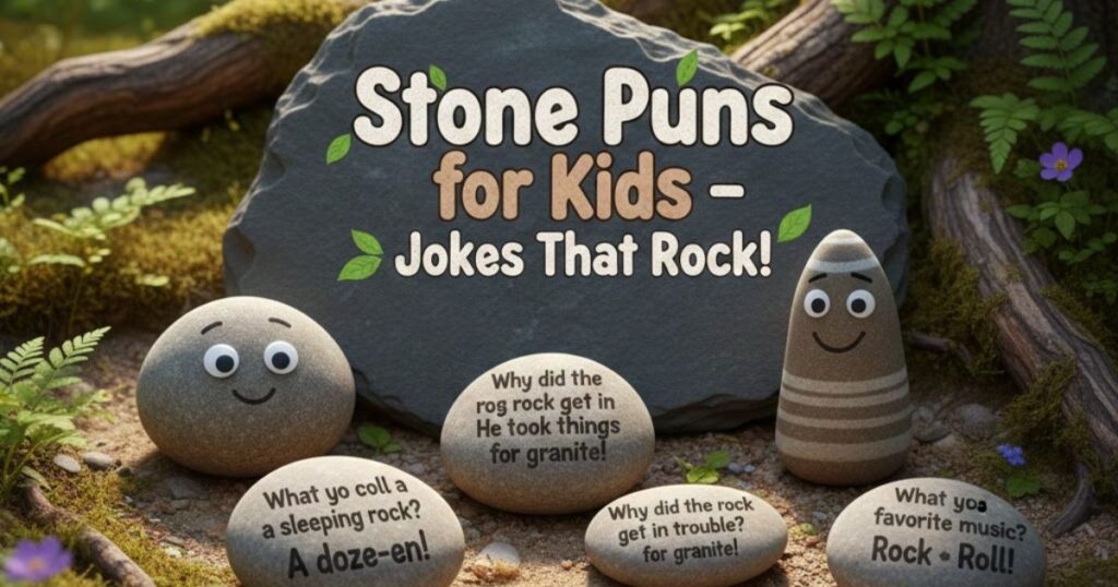 5. Stone Puns for Kids – Jokes That Rock!
