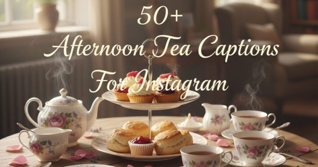 50+ Afternoon Tea Captions For Instagram