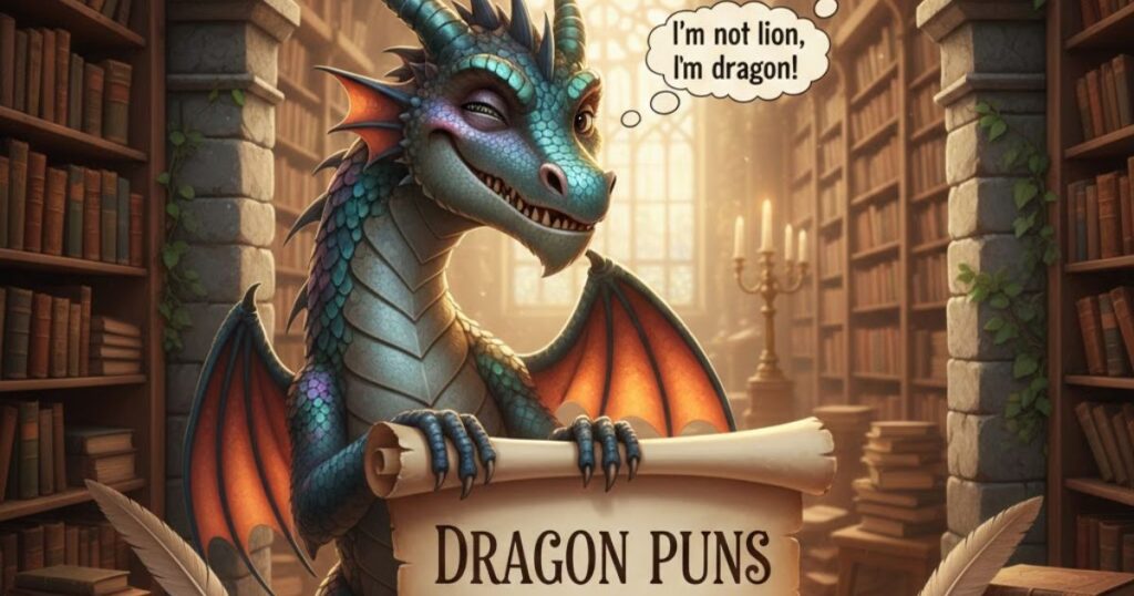 6. Dragon Puns for Captions
