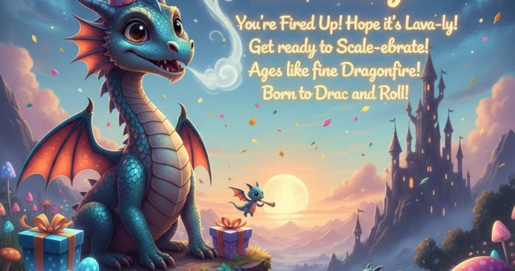 7. Dragon Puns for Birthdays
