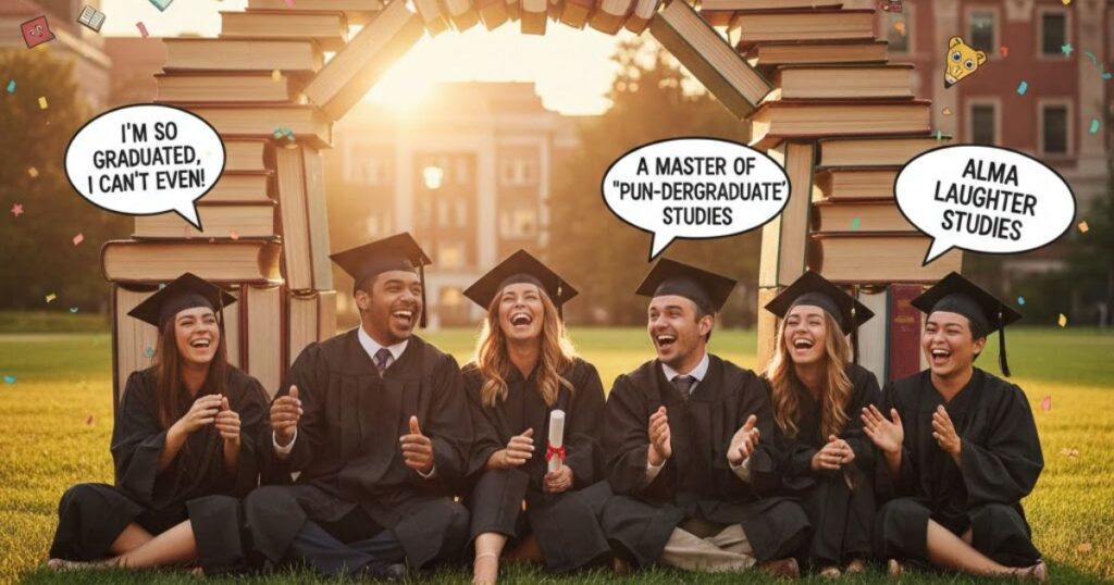 7. Funny College Graduation Puns
