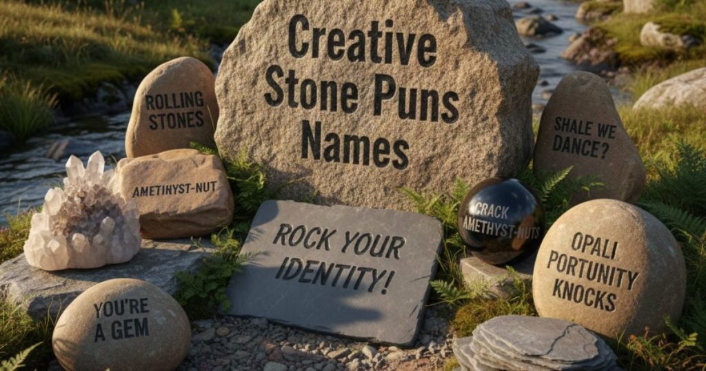 8. Creative Stone Puns Names – Rock Your Identity!
