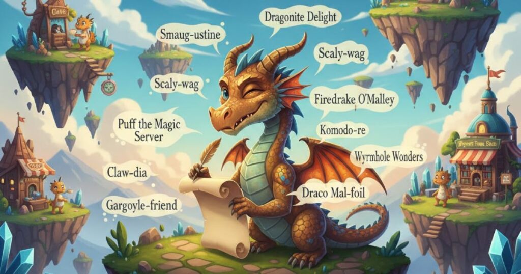 9. Creative Dragon Puns Names
